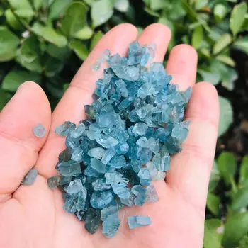 100 G Surowego Kamienia Szlachetnego Naturalny Niebieski Jest Apatyt Bez Leczenia Kamienny Żwir