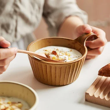 Japońska Ceramiczne Naczynia ręcznie Mleczny Śniadanie Sprzęt Ceramiczna płatki Owsiane Filiżanka Kwaśny