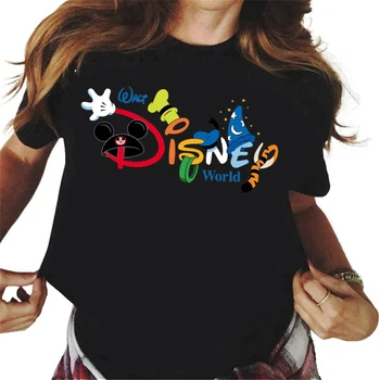 Modne Damskie Topy Przy Użyciu Nadrukiem Disney t-Shirt Z Kreskówkowe Graficznym nadrukiem, Damskie Estetyczna Koszulka Harajuku, Meble Damska t-Shirt