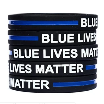 Niebieski Bransoletka Lives Matter dla dorosłych policjantów Patroluje wsparcie Informacyjne i Sport na świeżym powietrzu na świeżym powietrzu