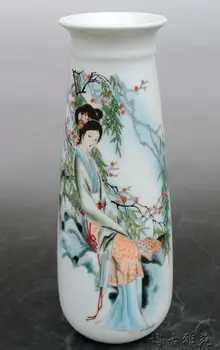 Rzadka, Starożytna chińska porcelanowa waza, Uroda, Kwiat, najlepsza kolekcja, dekoracja, Bezpłatna wysyłka